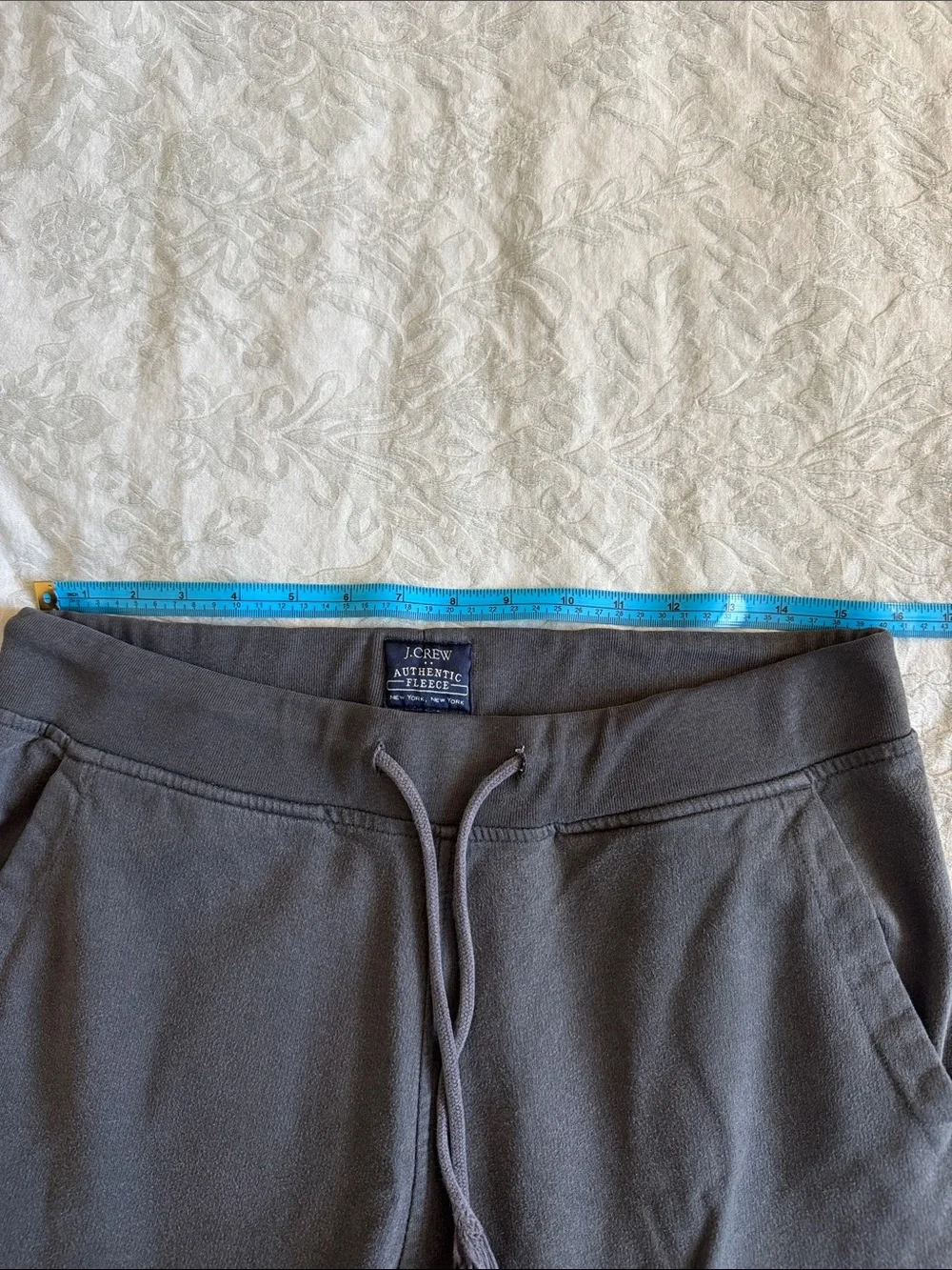 J. Crew Charcoal Gray Drawstring Authentic Fleece Sweatpants